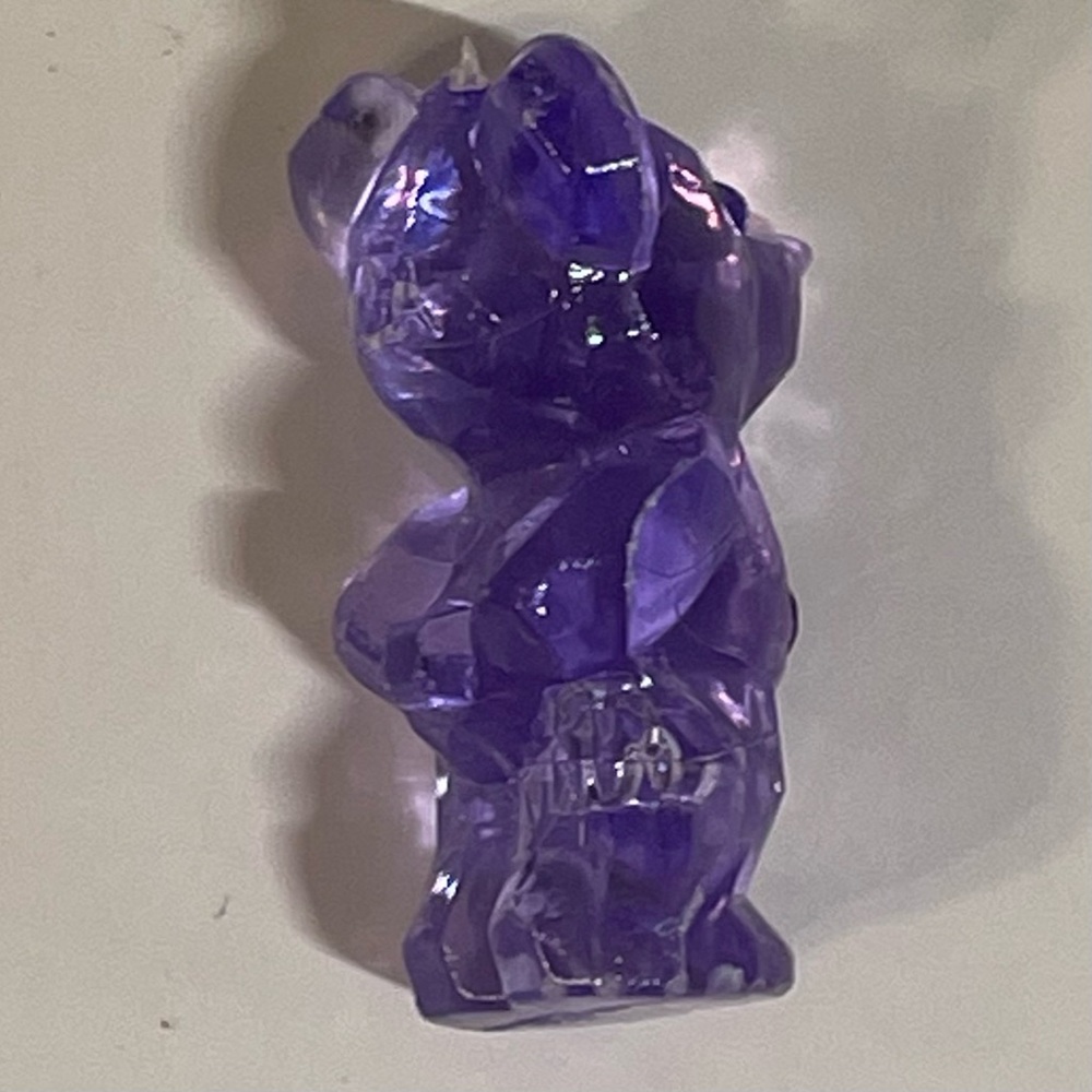 💜 [5/$10] TINY PURPLE TRANSLUCENT GEM LOOKING BEAR CHARM FIGURE COLLECTIBLE 💜 - Picture 3 of 5